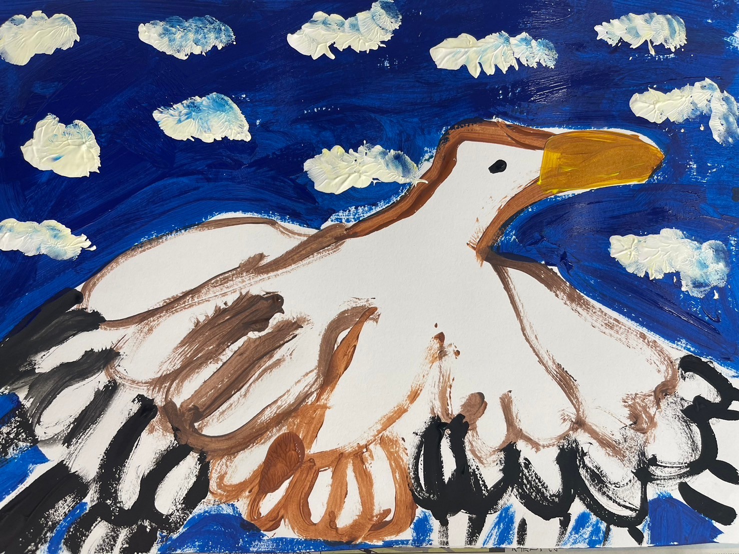 ぽく絵画2点 自由に楽しく表現しよう～絵具で遊ぼ 絵画教室 ※定員に達しています