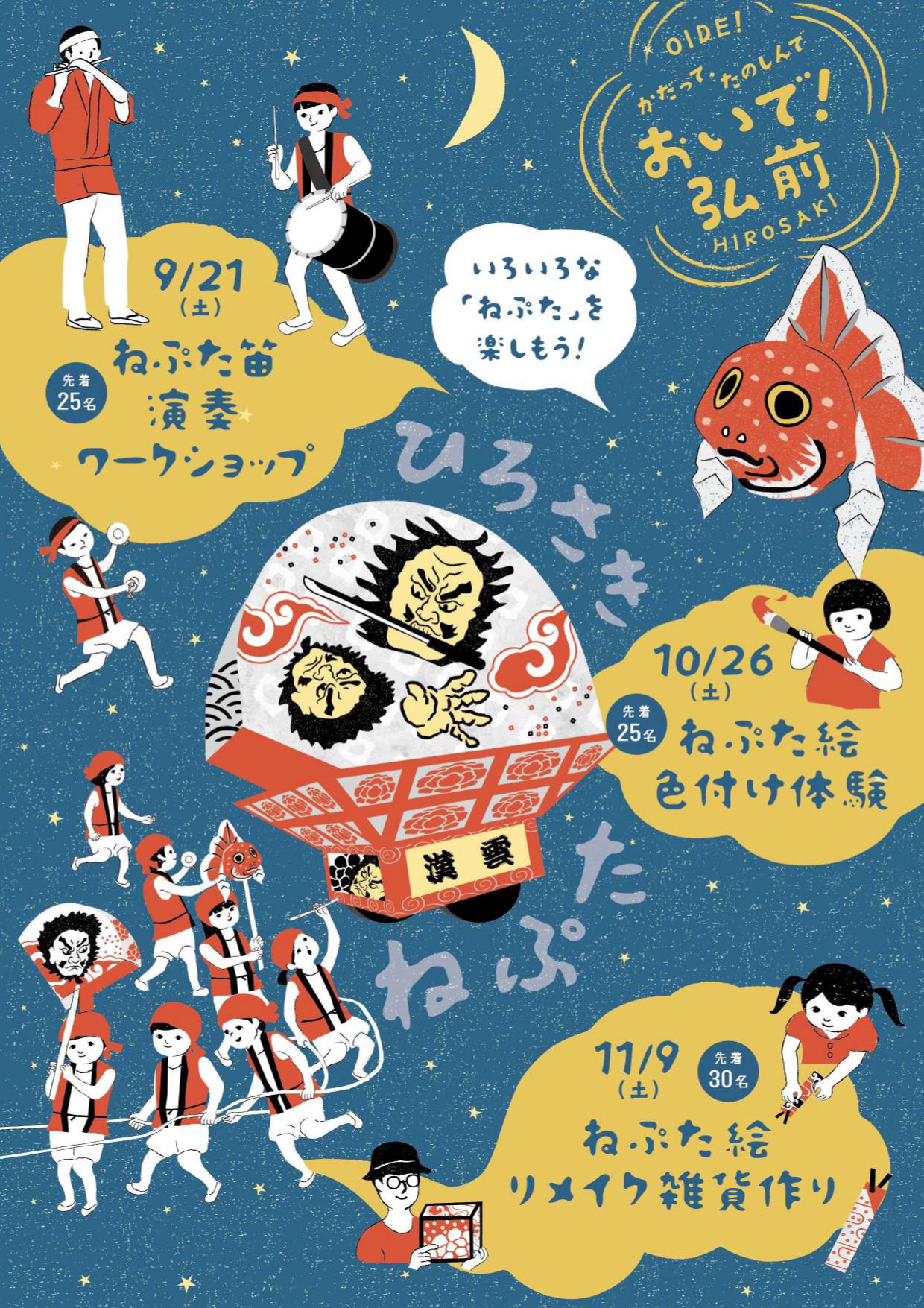 「おいで弘前」ねぷた絵リメイク①