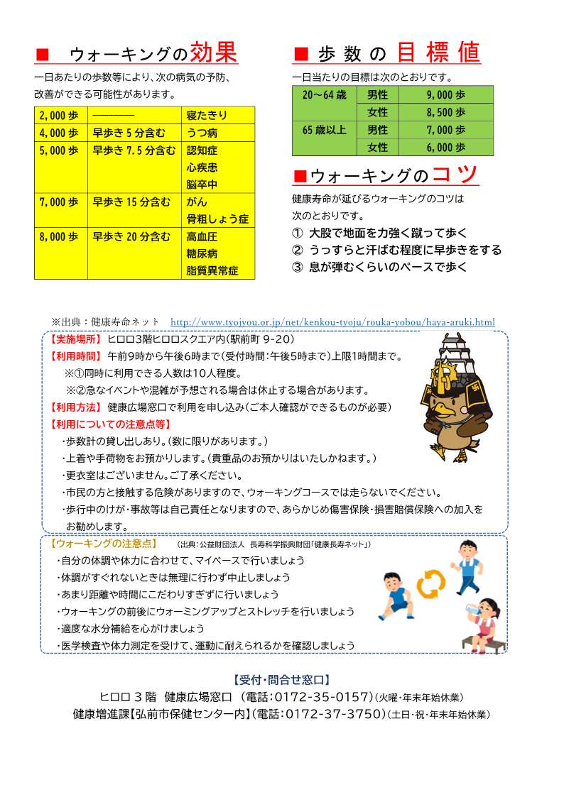 ヒロロスクエアでウォーキング10月